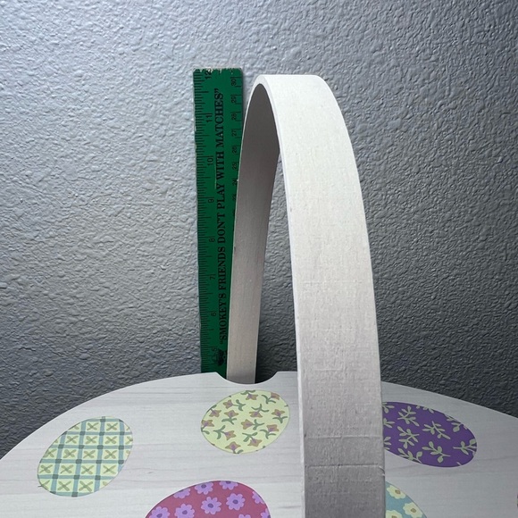 Longaberger 2009 Egg Shaped Easter Basket Combo w/Lid, Liner, Protector & Tie-on - Picture 7 of 16